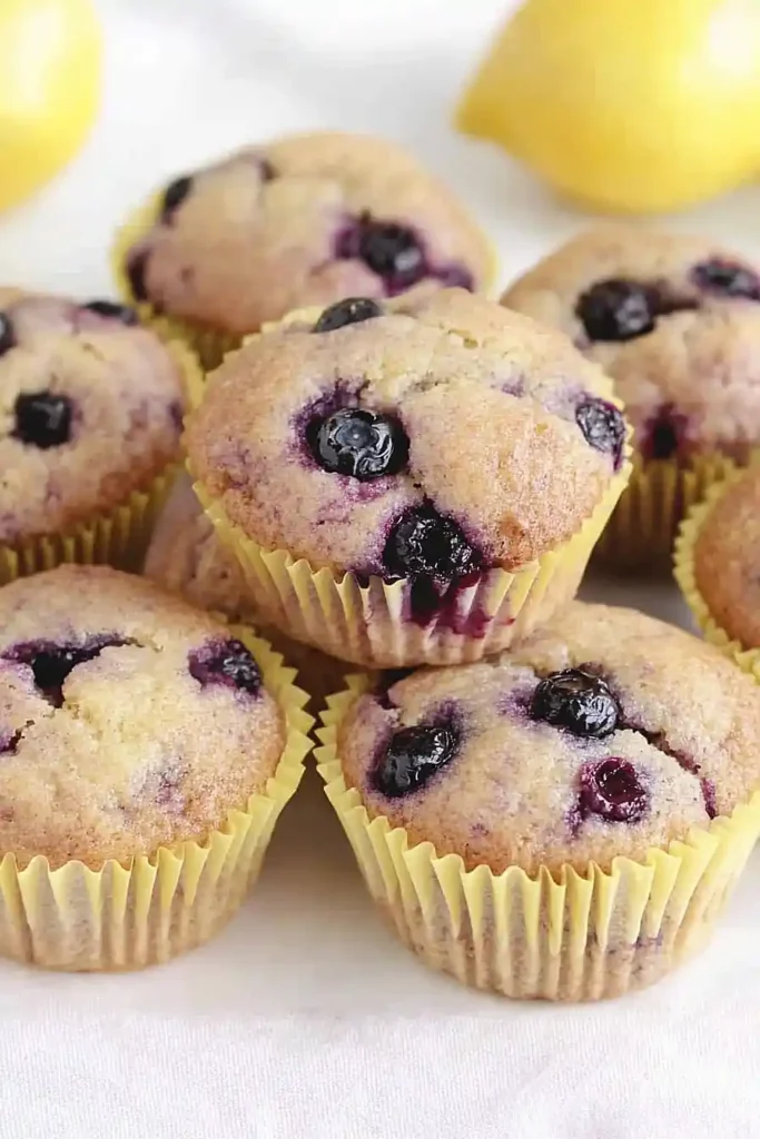 lemon blueberry cheesecake muffins