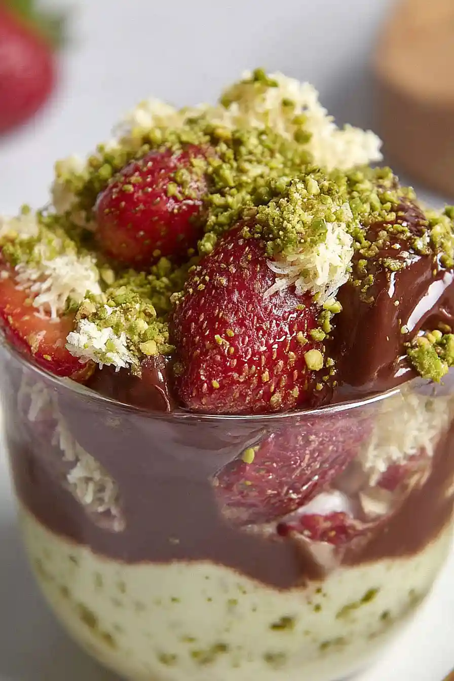 dubai chocolate strawberries