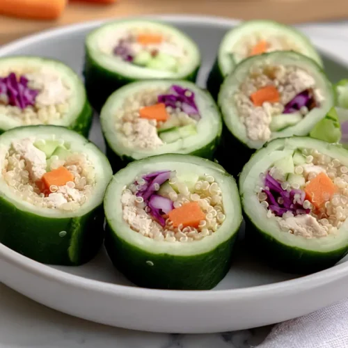 chicken cucumber sushi