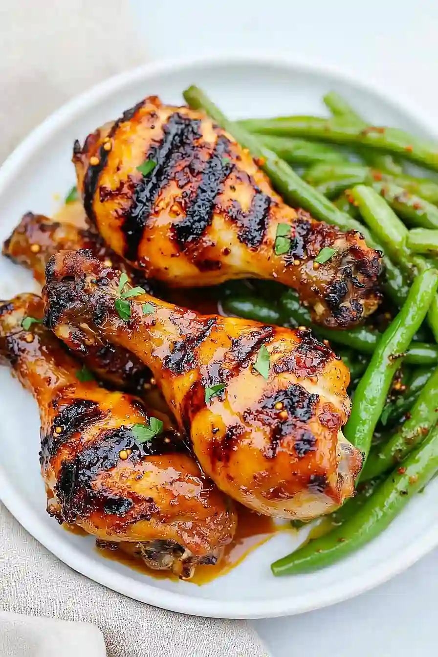 honey mustard chicken with green beans