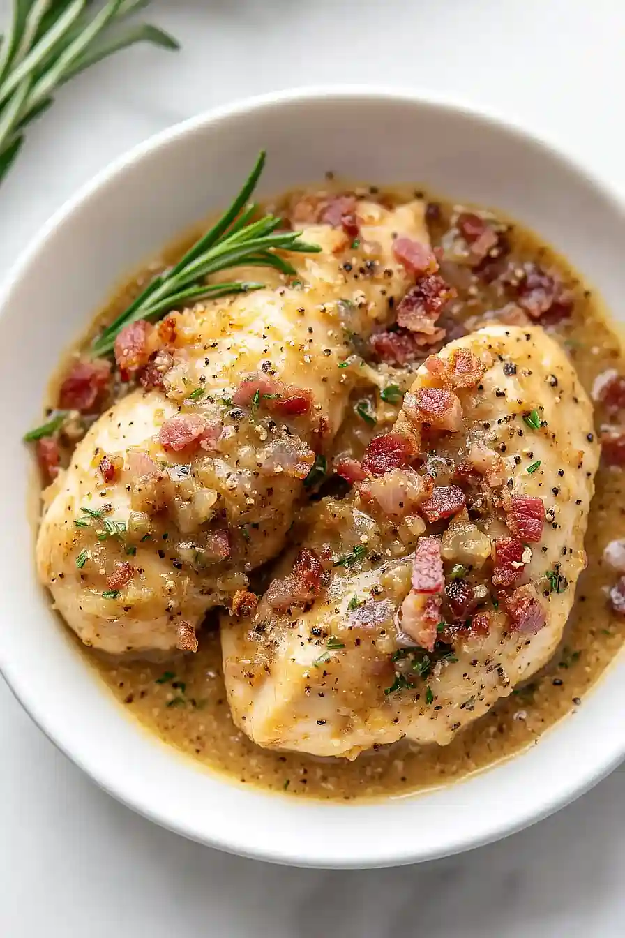 honey mustard chicken with bacon