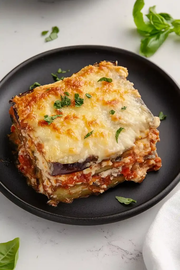 Healthy Eggplant Parmesan for Labor Induction