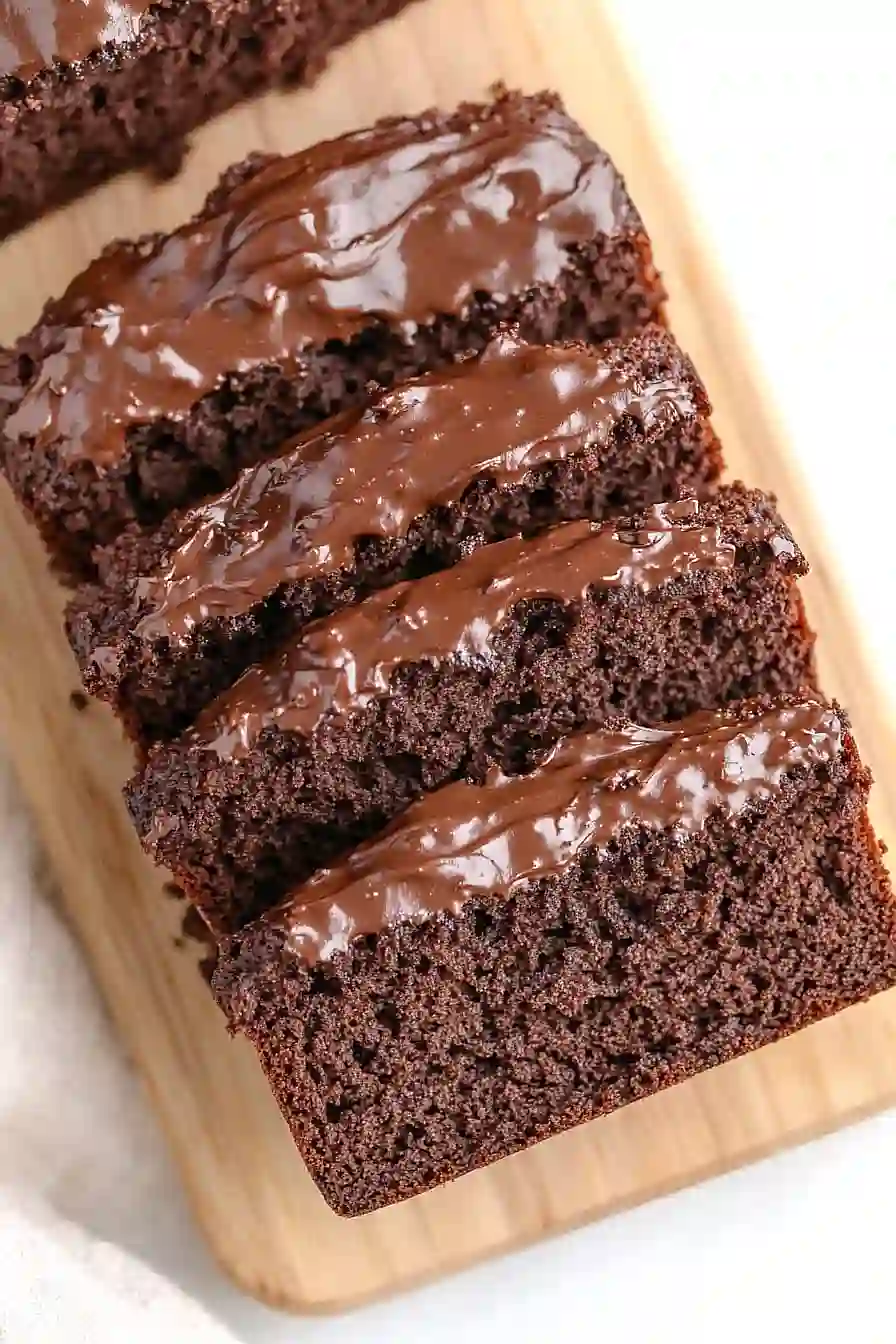 chocolate zucchini bread with frosting