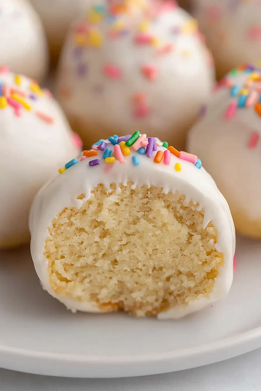 vanilla cake balls
