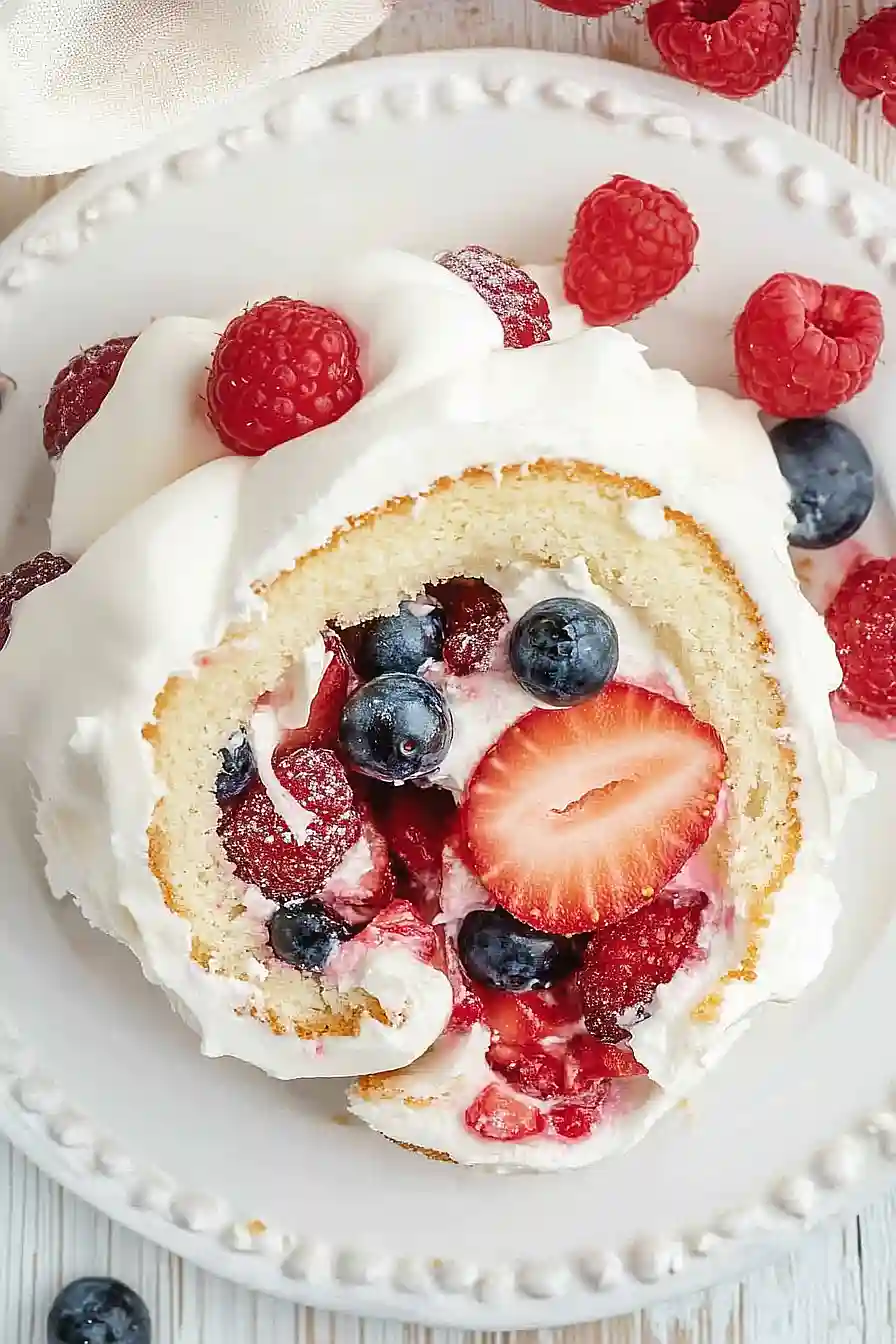 angel food cake roll
