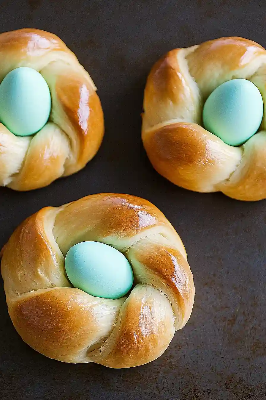 sweet easter egg bread