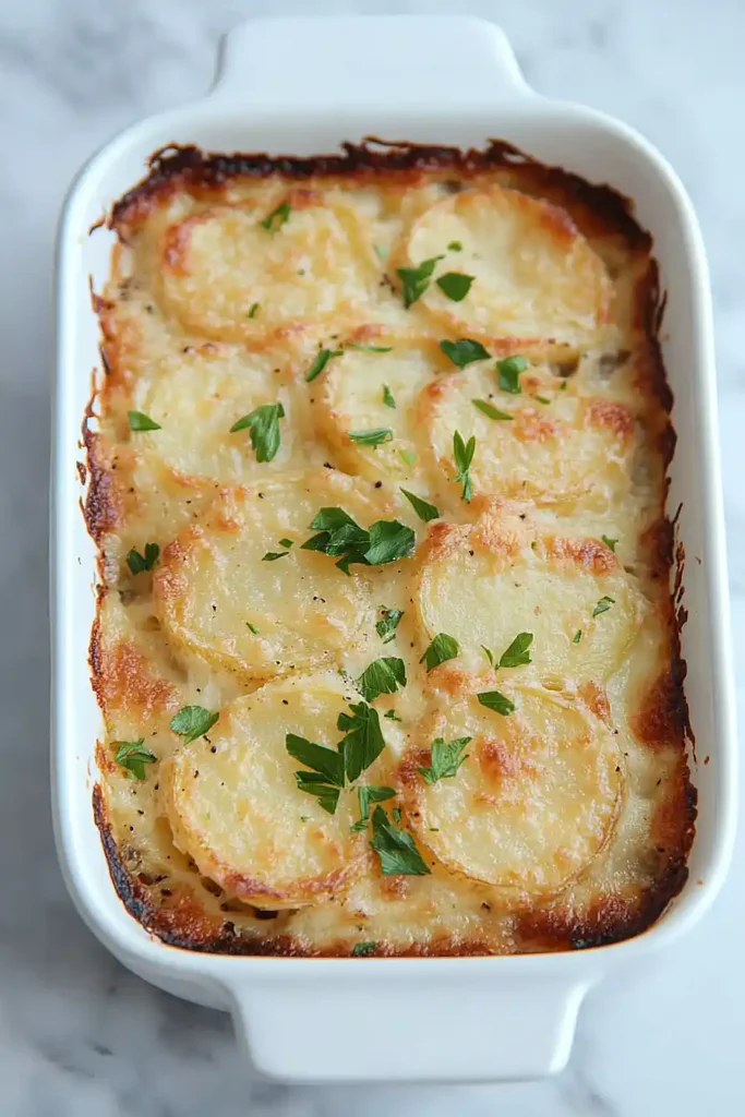 Quick Scalloped Potatoes with Boursin Cheese