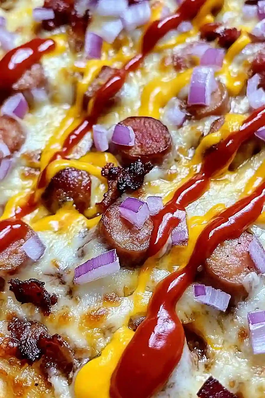 hot dog pizza