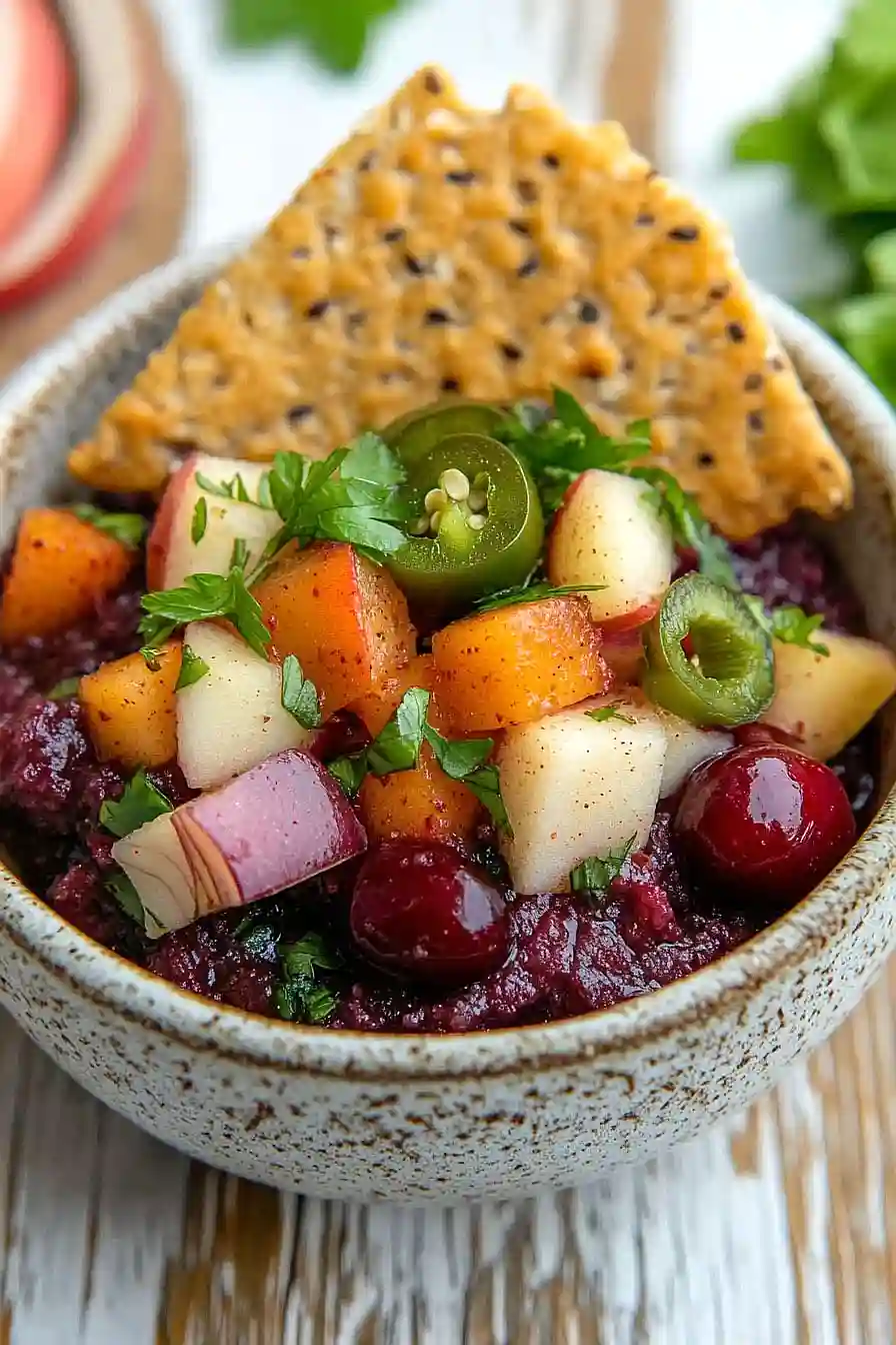 cherry apple salsa