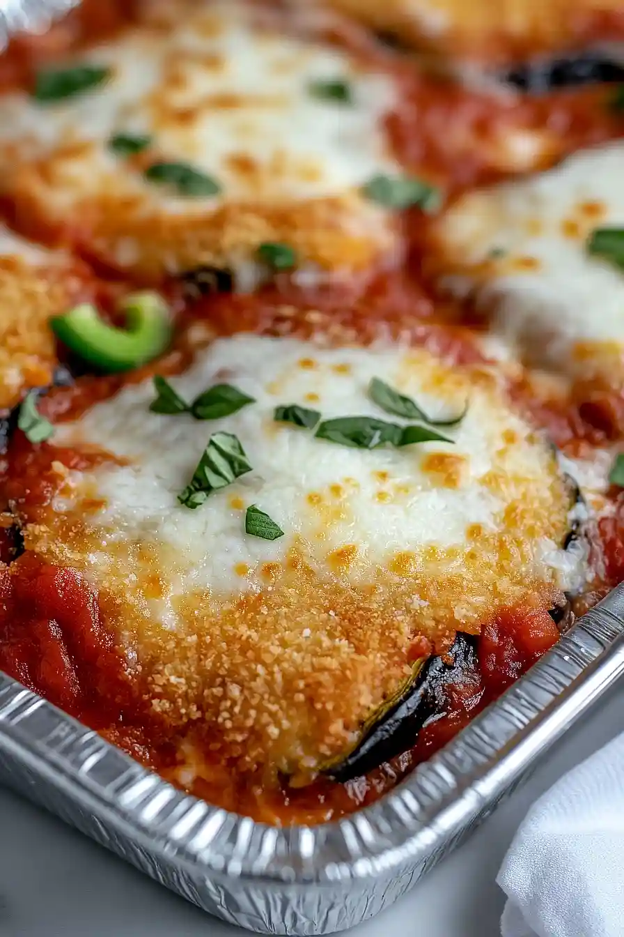 freezer meal eggplant parmesan