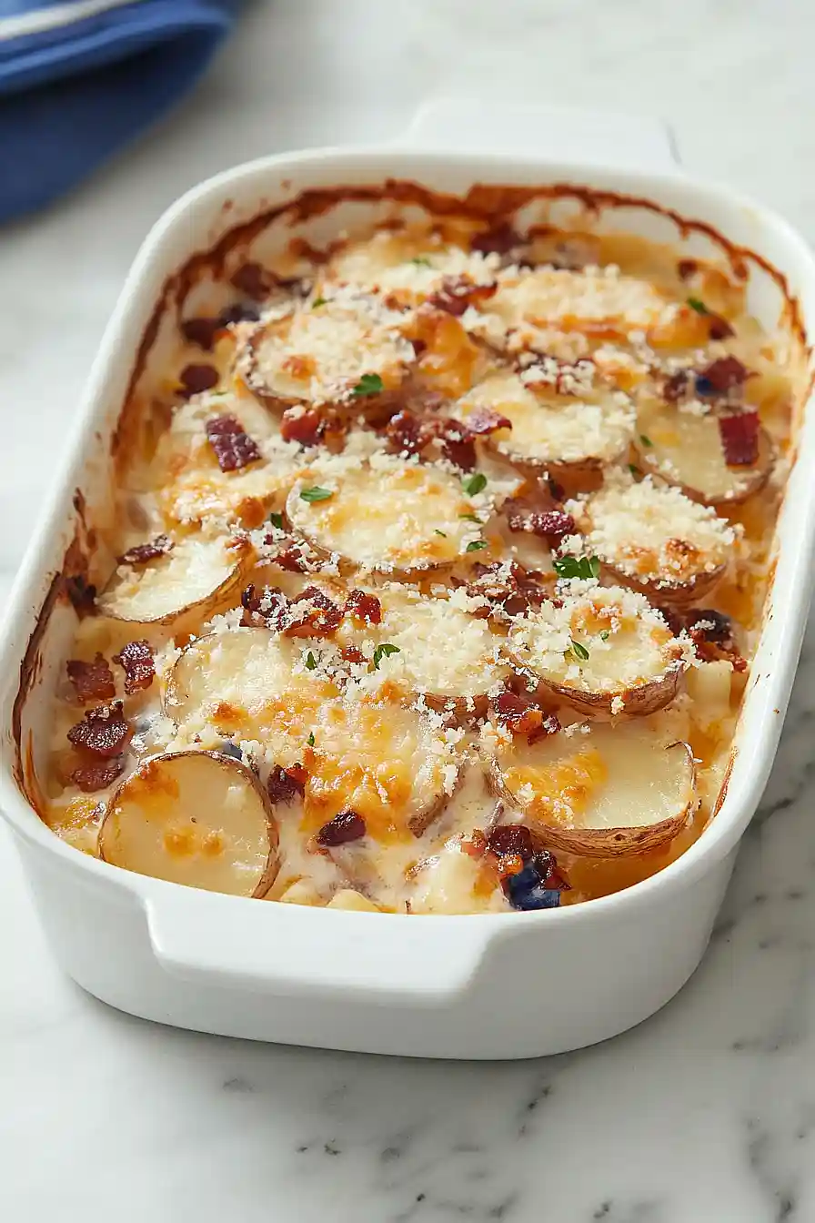 scalloped potatoes with bacon