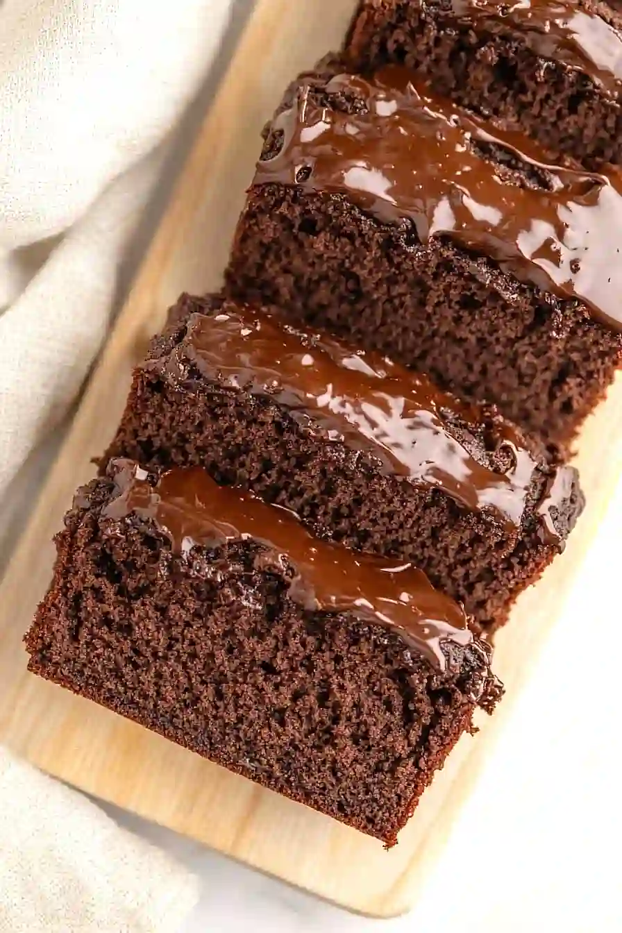 chocolate zucchini bread with frosting