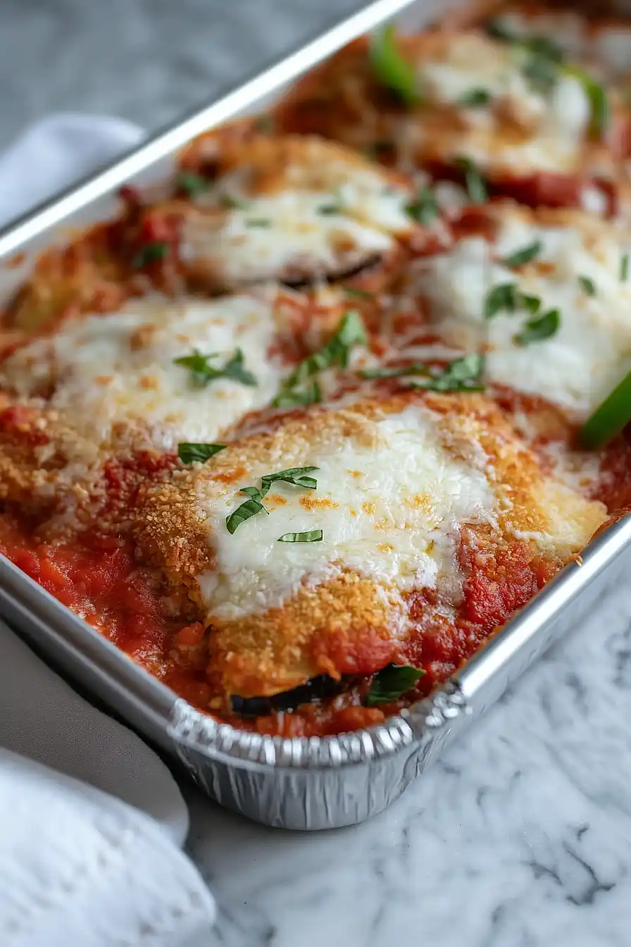 freezer meal eggplant parmesan