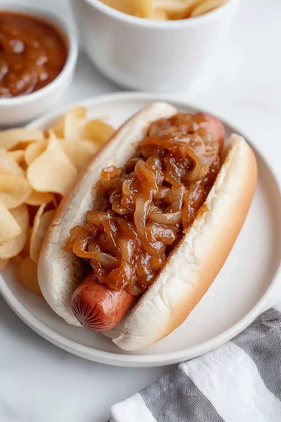hot dog onion sauce recipe