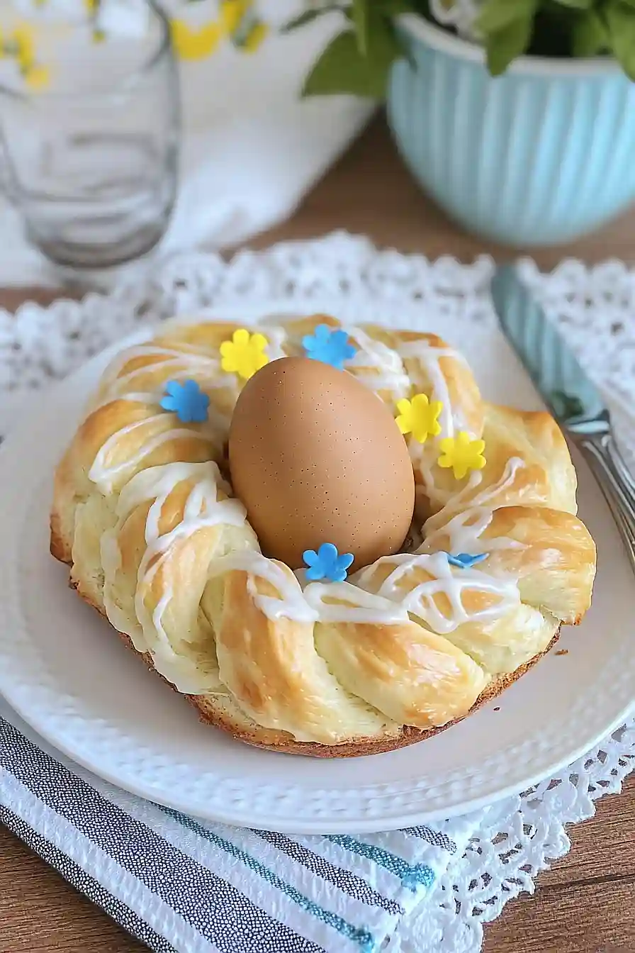 easter egg bread basket