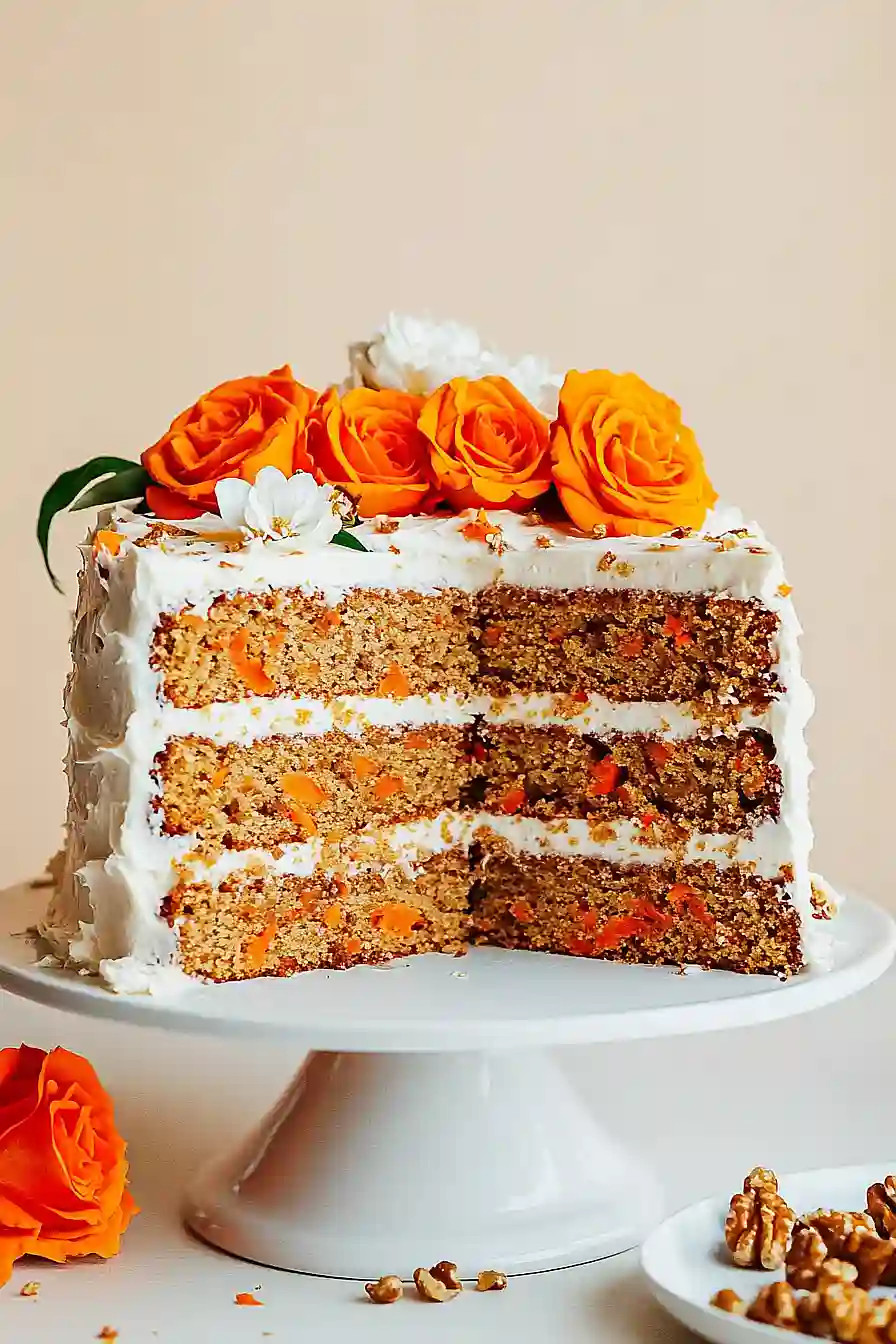 vegan almond flour carrot cake