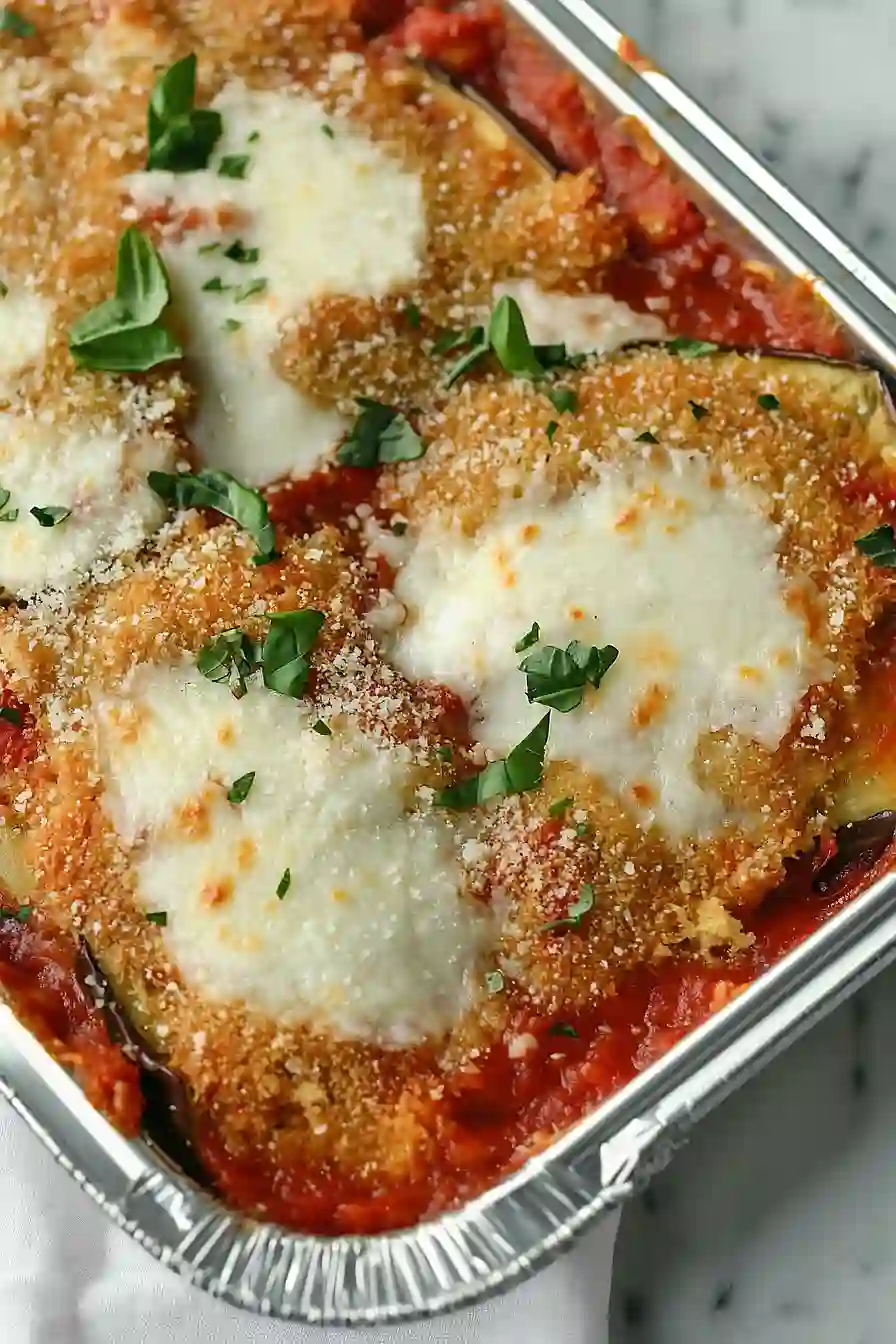 freezer meal eggplant parmesan