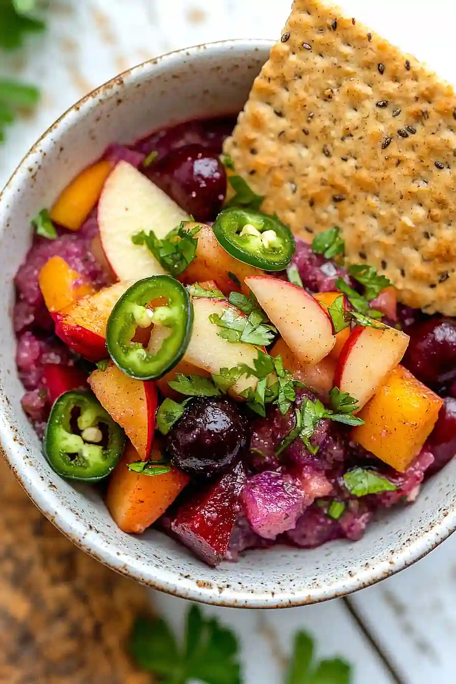 cherry apple salsa