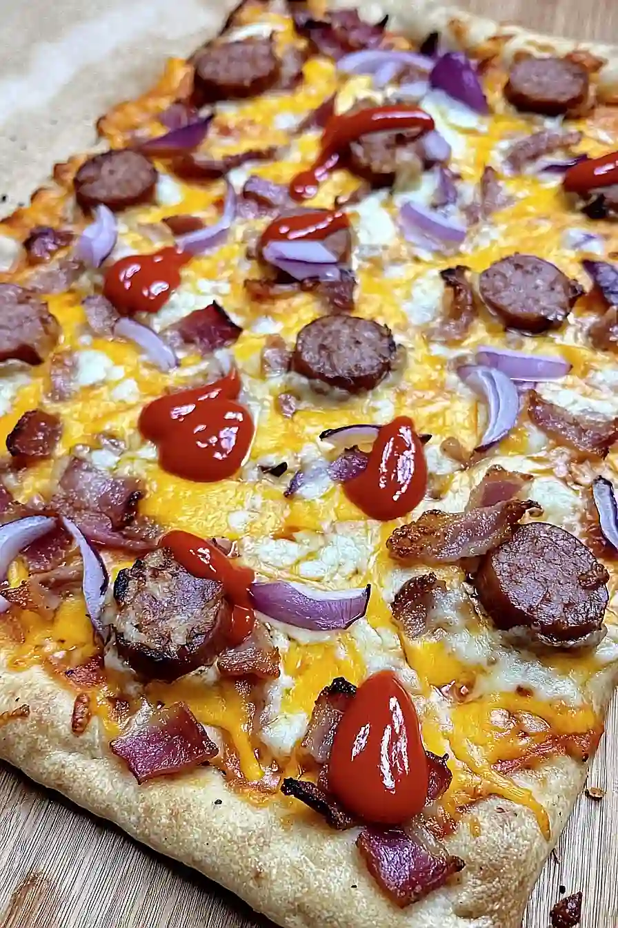 hot dog pizza