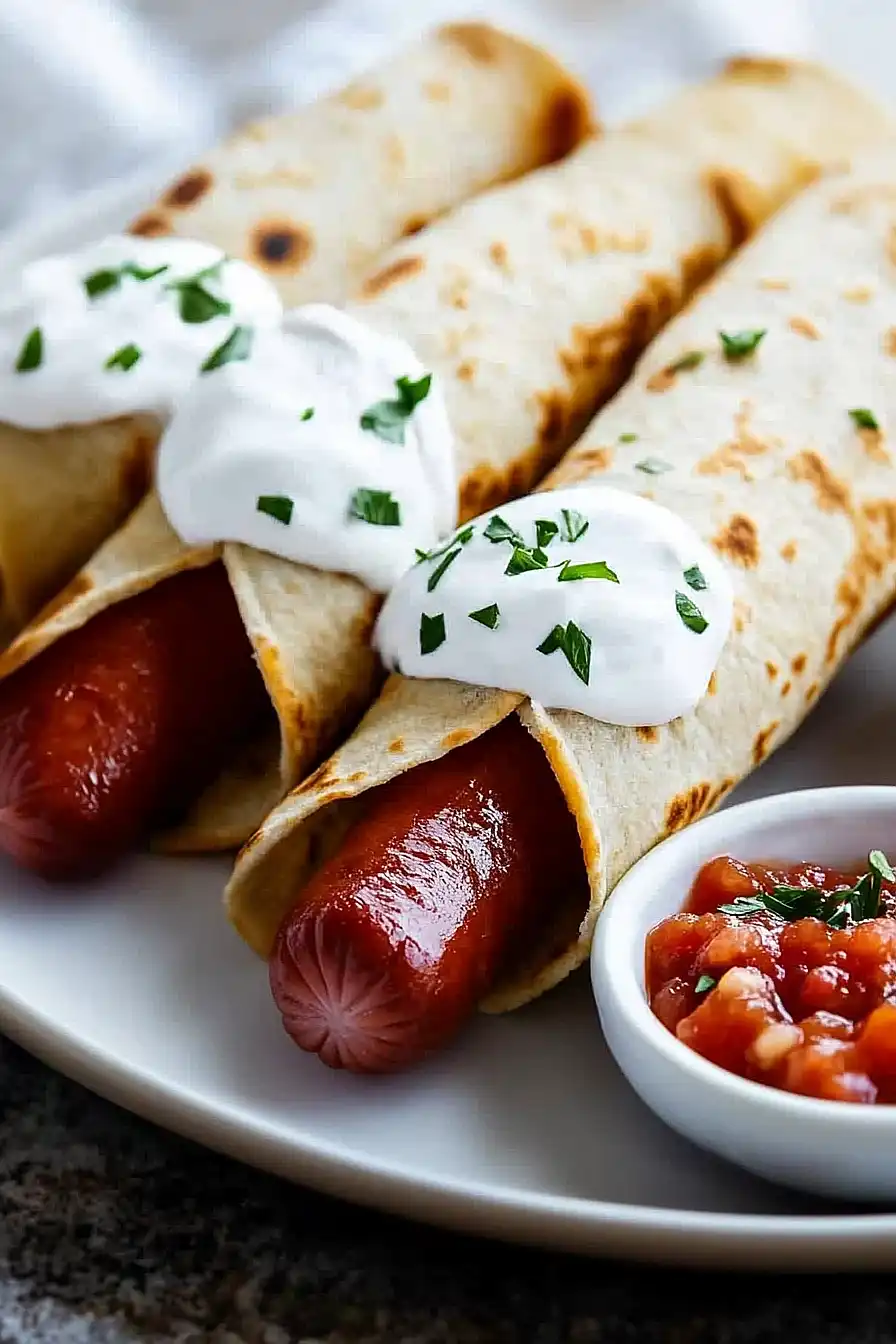 tortilla hot dogs