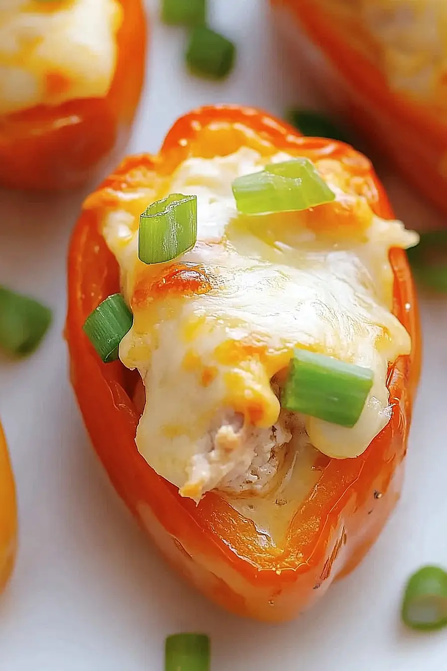 chicken-stuffed mini peppers 