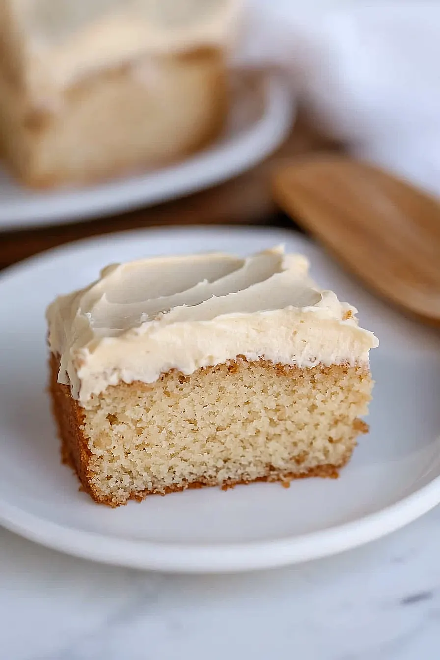 sourdough vanilla cake with discard