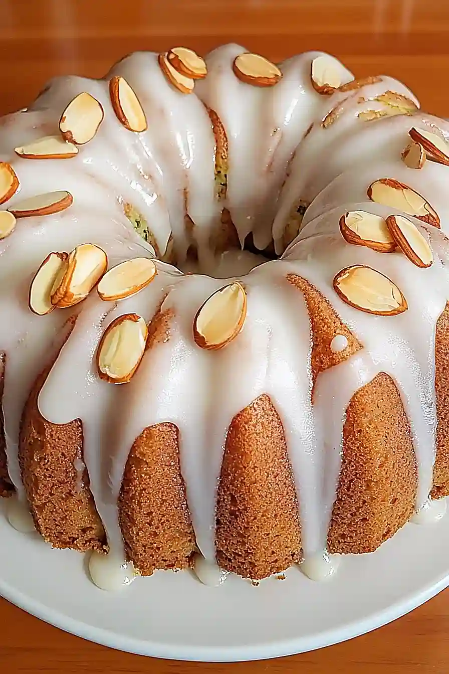 zucchini almond bundt cake