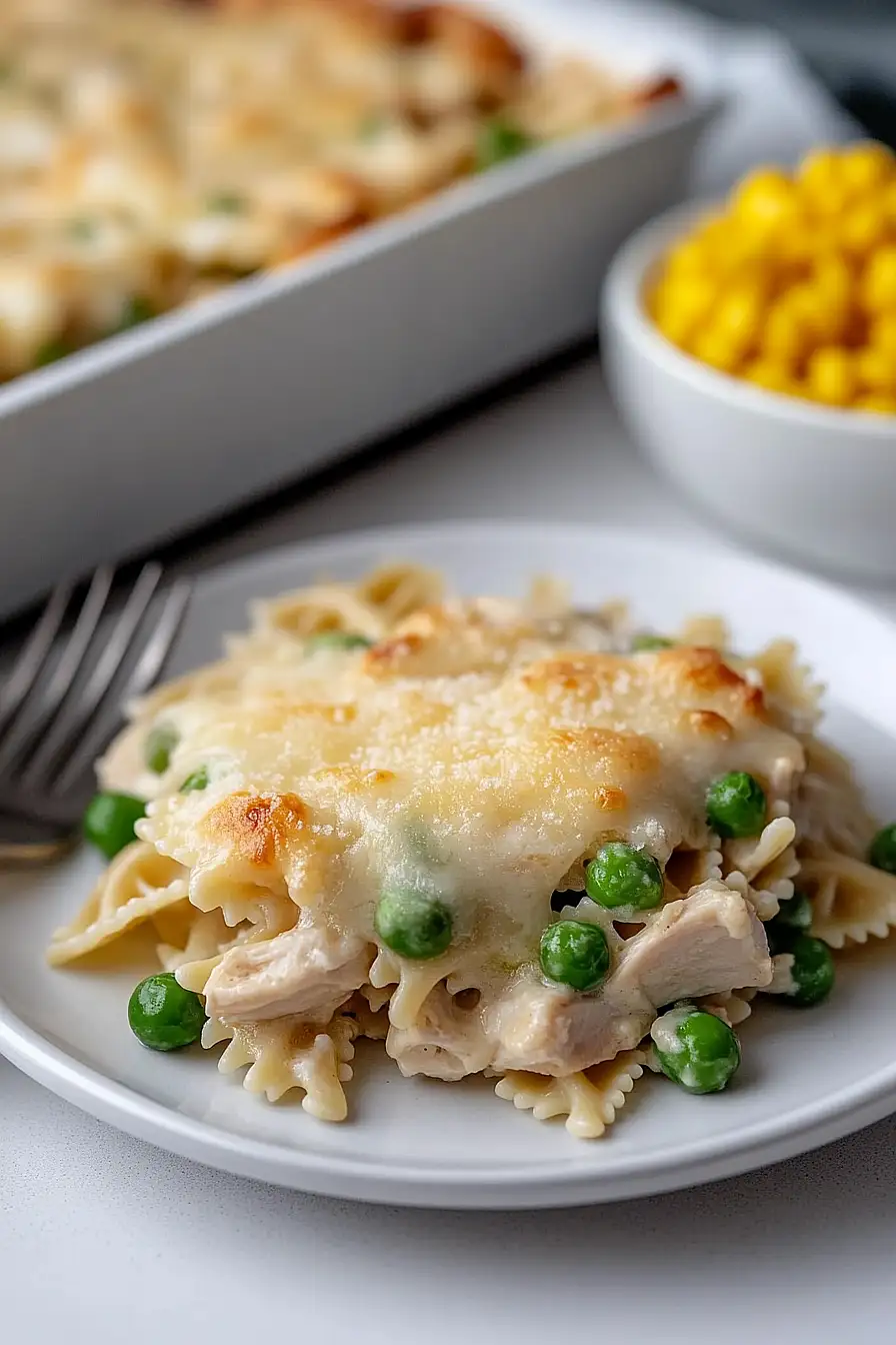 honey mustard chicken pasta bake
