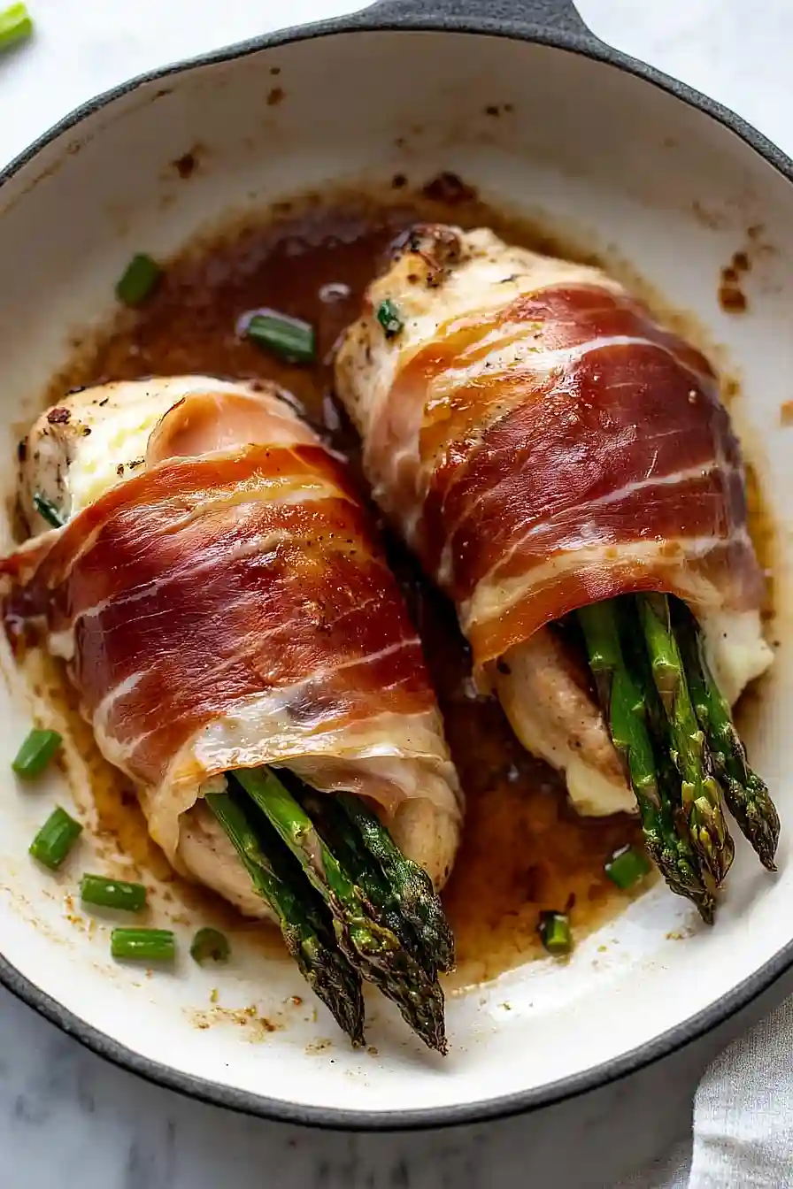 prosciutto wrapped asparagus stuffed chicken