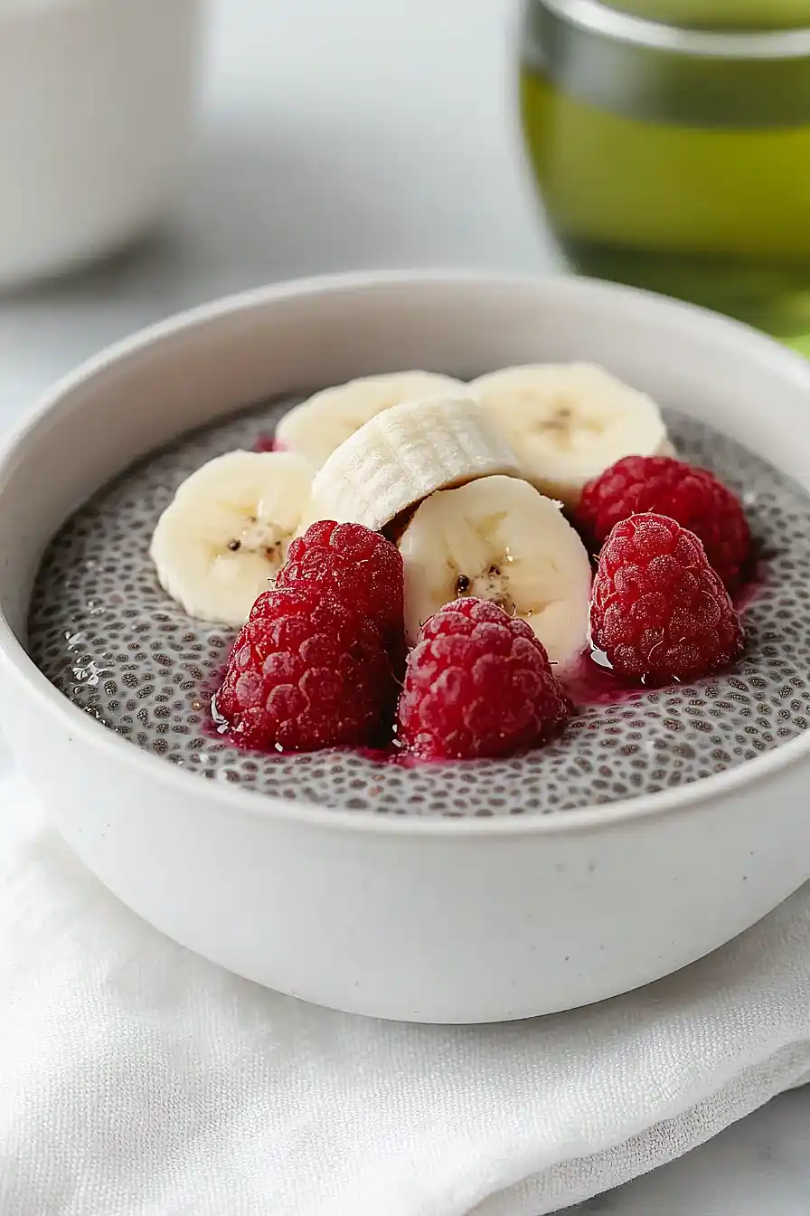 chia seed pudding with water