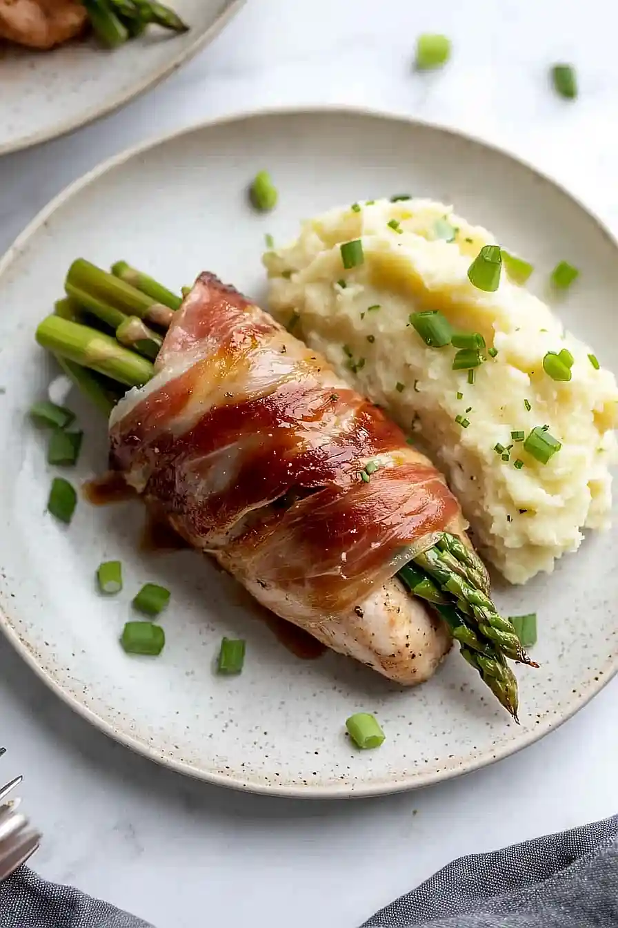prosciutto wrapped asparagus stuffed chicken
