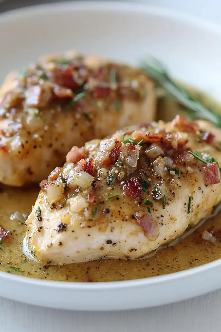 honey mustard chicken with bacon