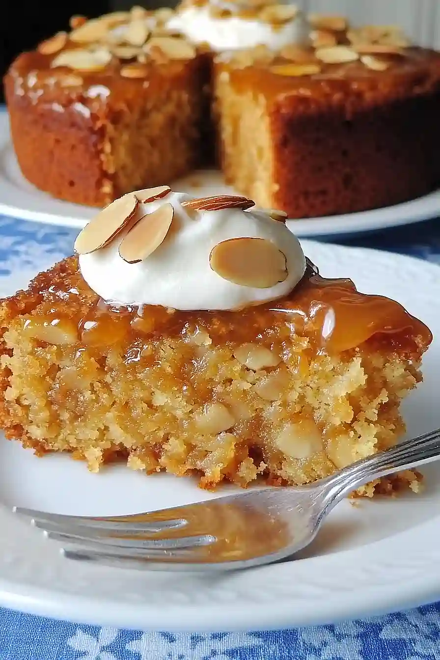toffee almond cake