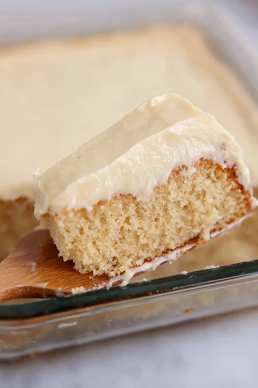 sourdough vanilla cake with discard