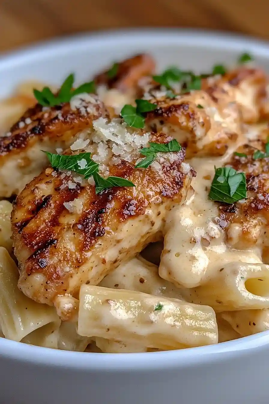 honey mustard chicken alfredo
