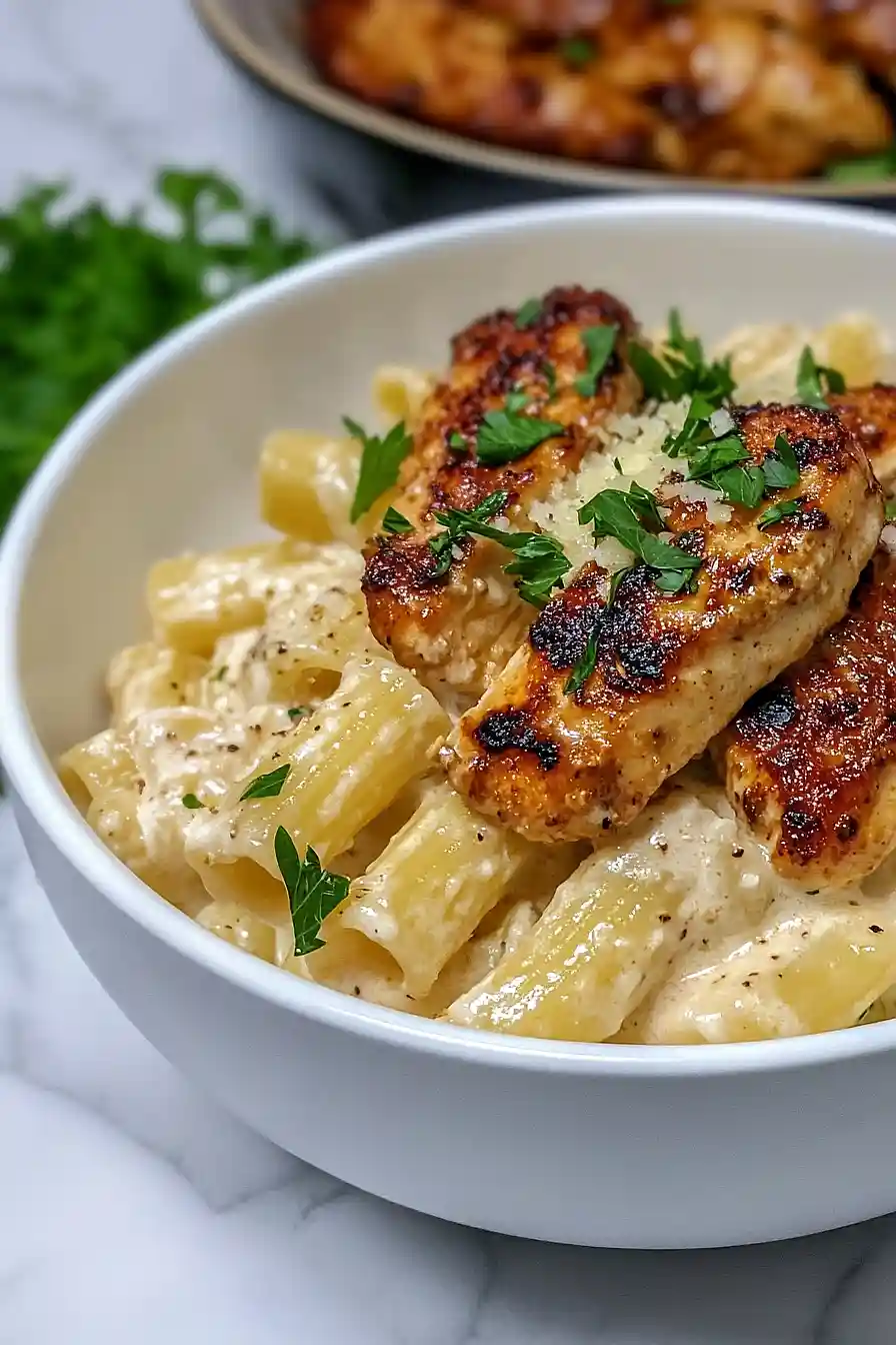 honey mustard chicken alfredo