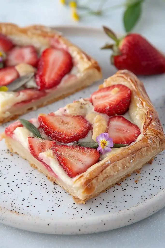 Mouthwatering Strawberry Cheesecake Danish