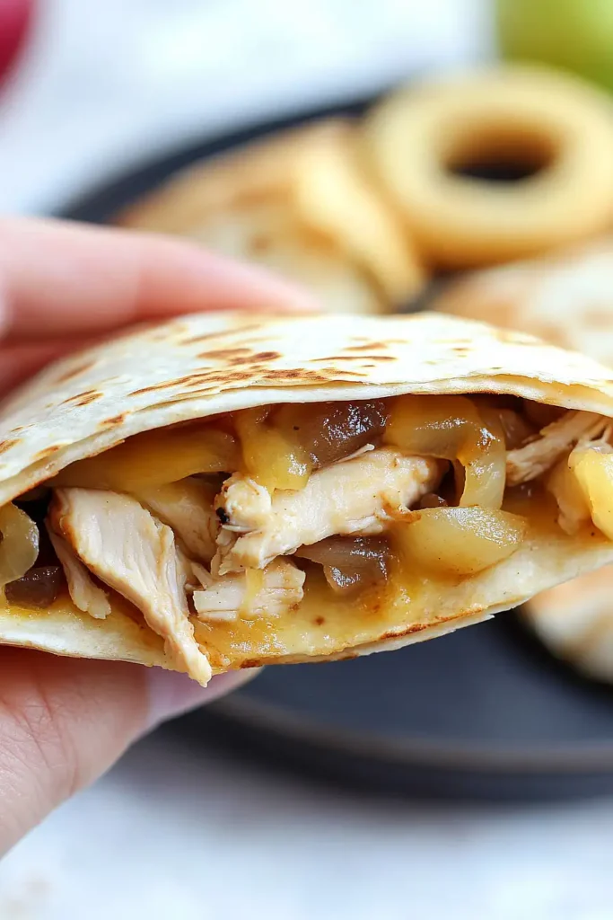 Healthy Honey Mustard Chicken Quesadilla