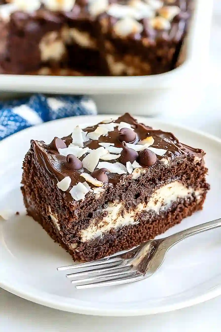 almond joy earthquake cake