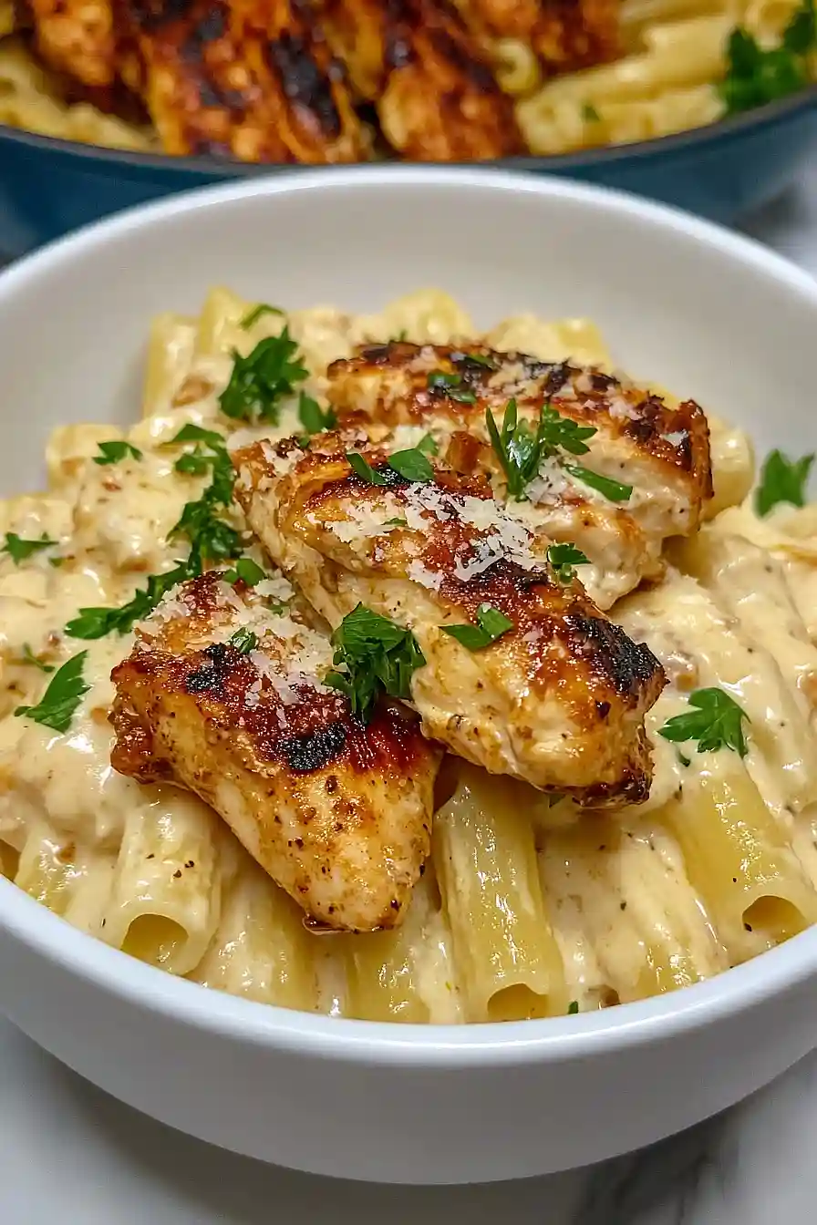 honey mustard chicken alfredo