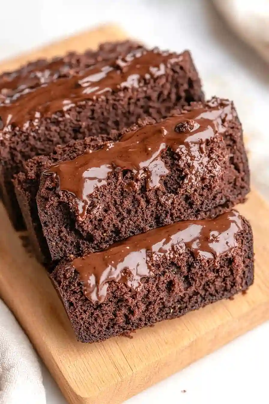 chocolate zucchini bread with frosting