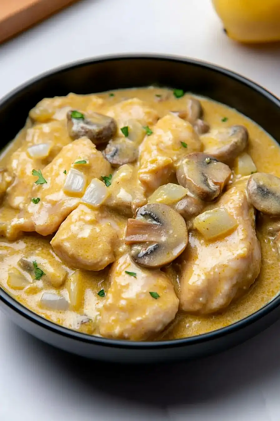 honey mustard chicken with mushrooms