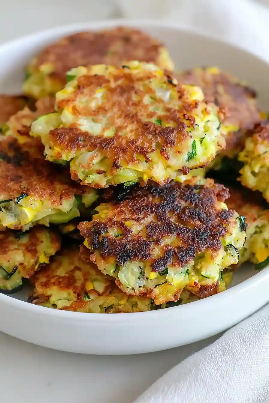 zucchini and yellow squash fritters