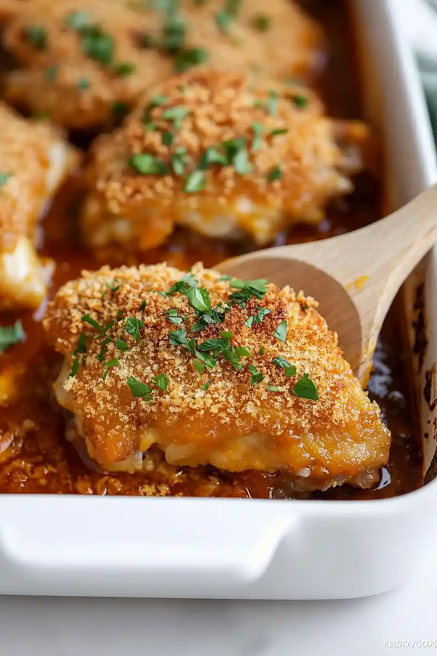 apricot breaded chicken thighs