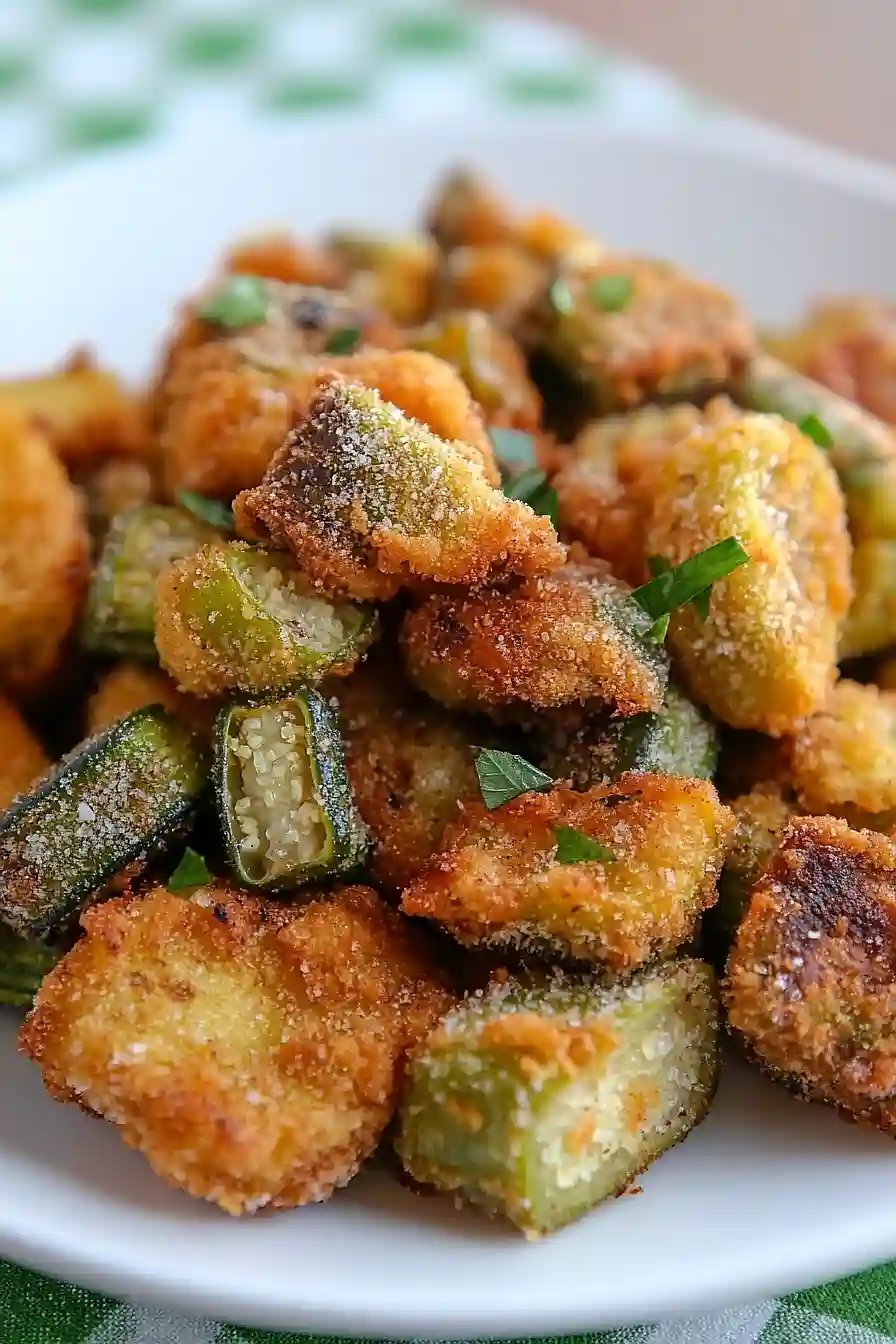 fried okra and green tomatoes