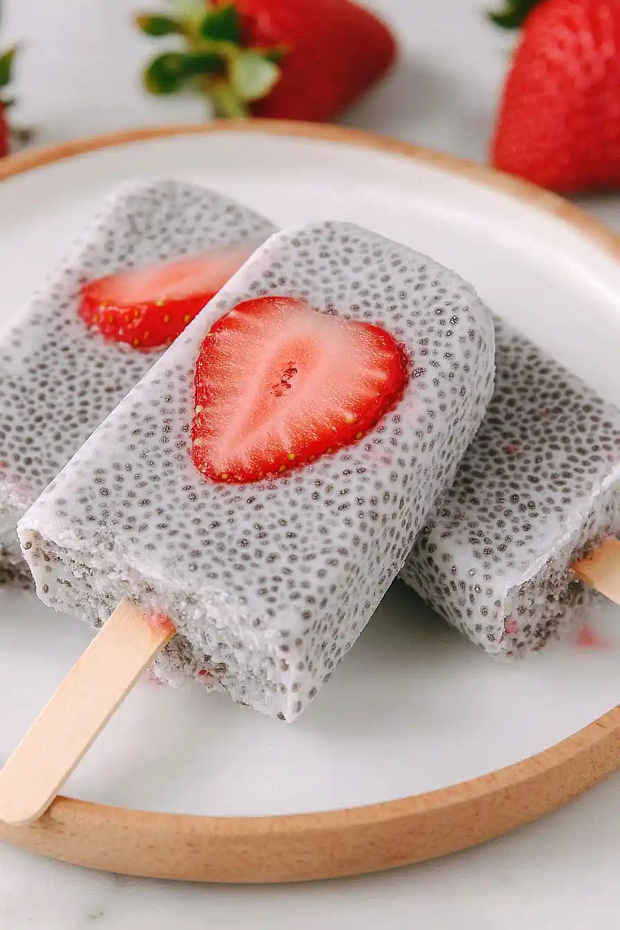 coconut chia popsicles