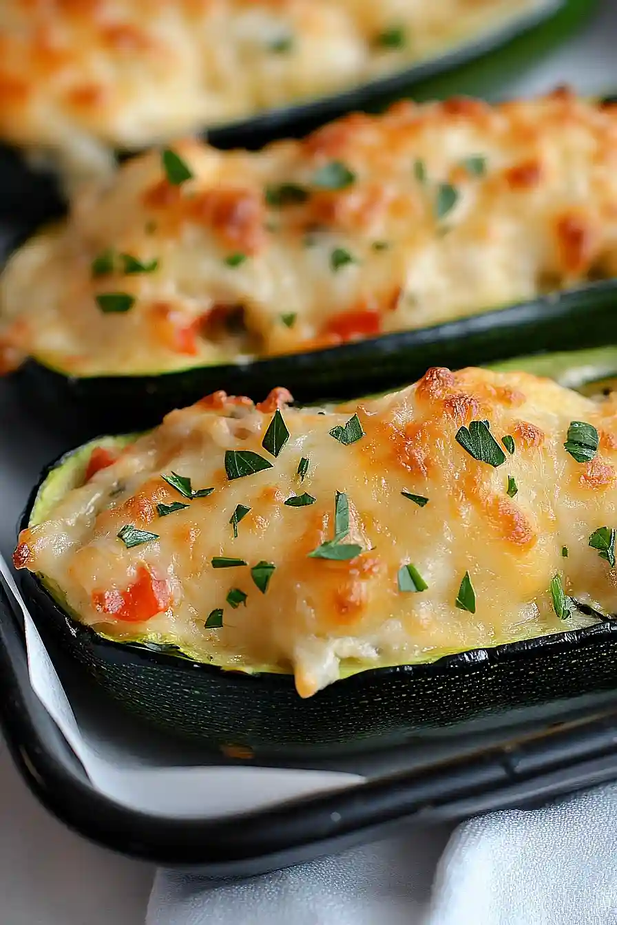 cream cheese zucchini boats