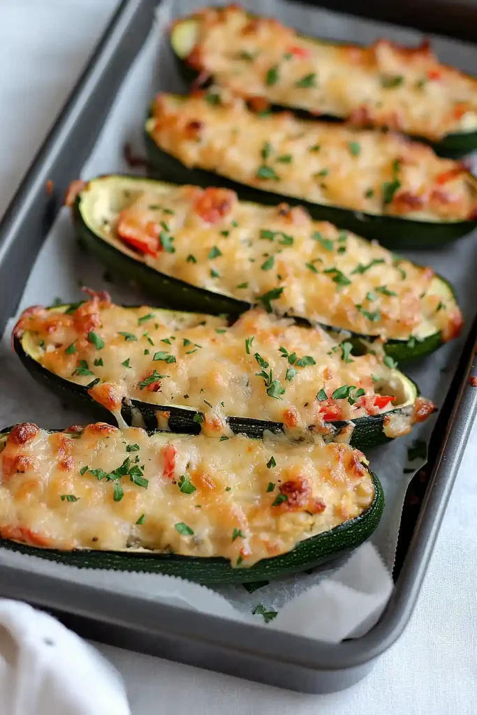 cream cheese zucchini boats