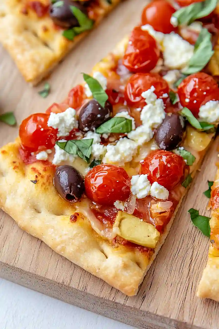 vegan flatbread pizza