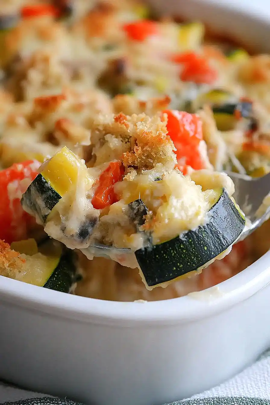 zucchini casserole with stuffing